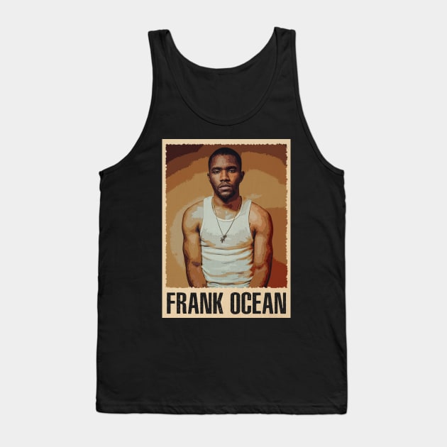 Channeling Emotion Frank Ocean On Film Tank Top by Iron Astronaut